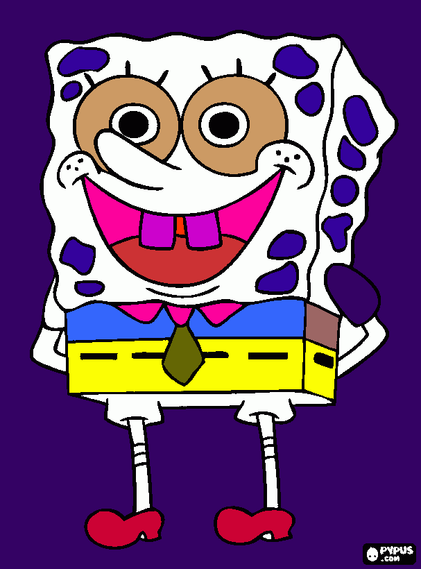 sponge bob coloring page