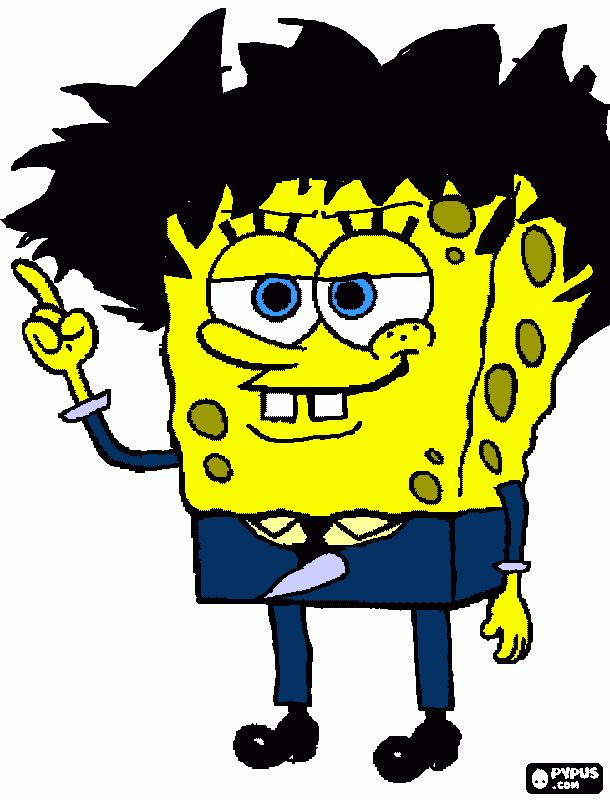 Spongebob Spiegel coloring page