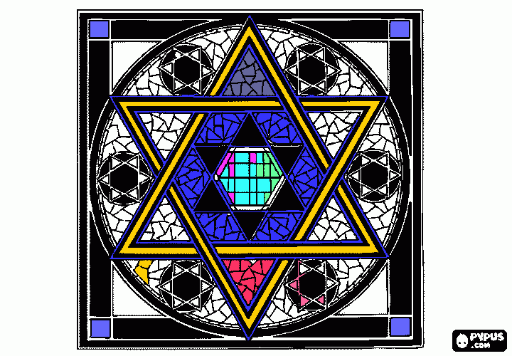 stain glass coloring page