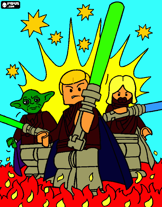 Star Wars Lego coloring page