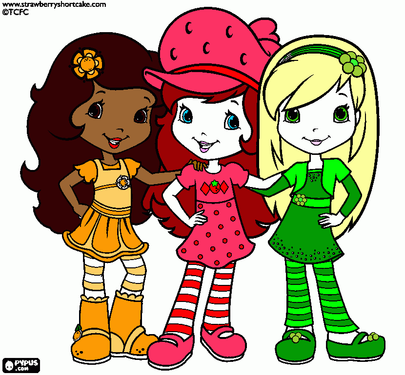 starwberry shortcake coloring page