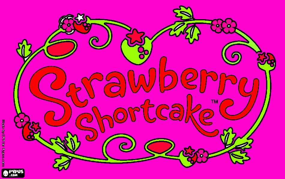 stawberry shotcake coloring page