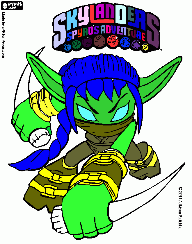 stelf elf coloring page