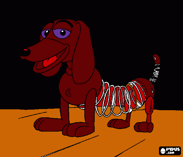 STINKY DOG coloring page