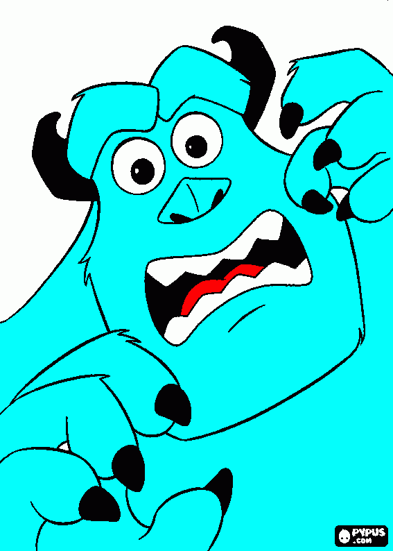sully coloring page