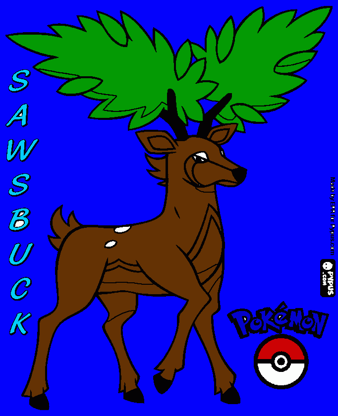 Summer Sawsbuck coloring page