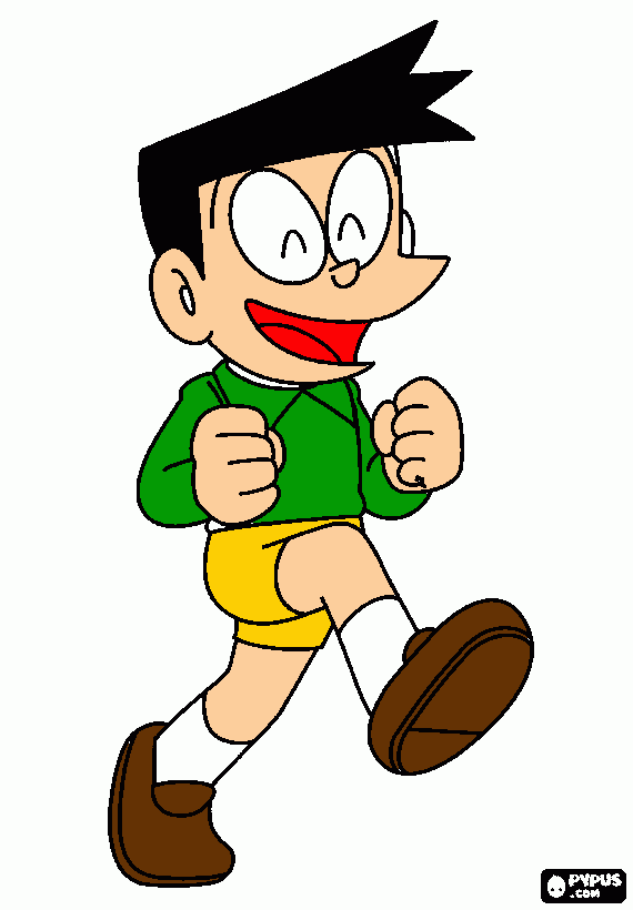 Suneo Drawing coloring page