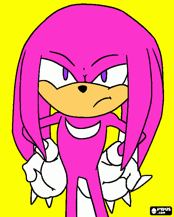 super knuckles coloring page