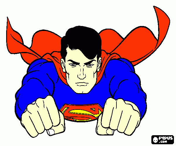 Super Man coloring page