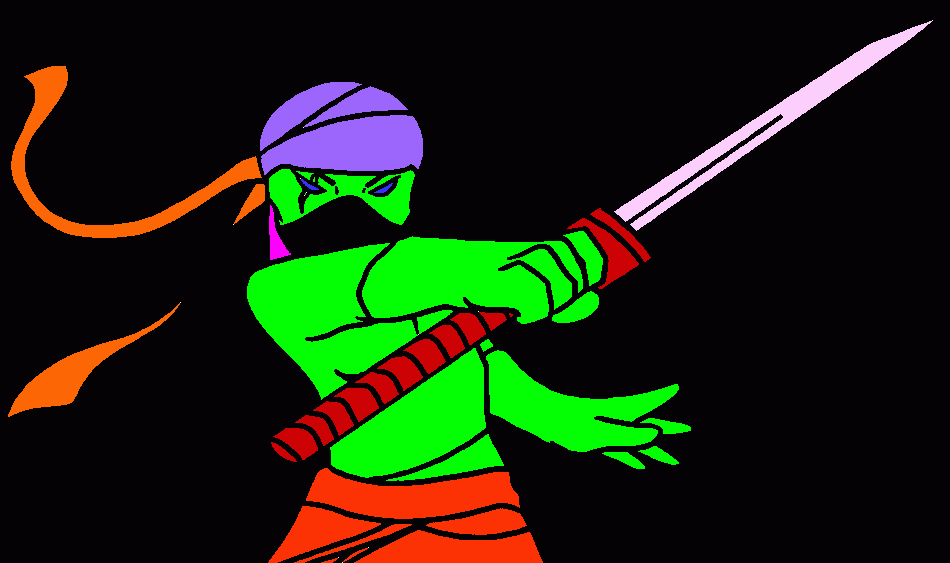 super ninja coloring page