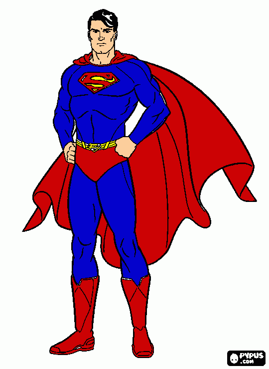 superman the ma coloring page, printable superman the ma