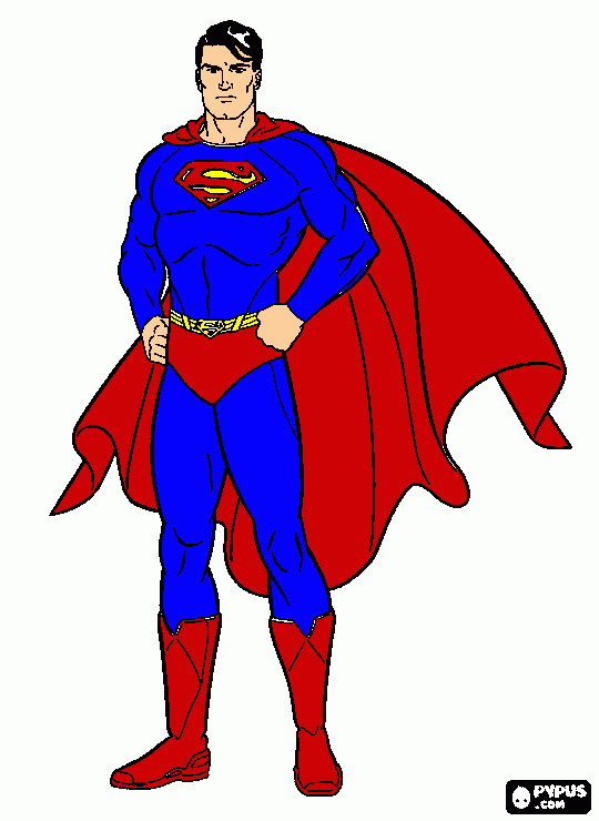 superman coloring page