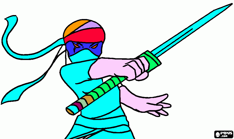 swords coloring page