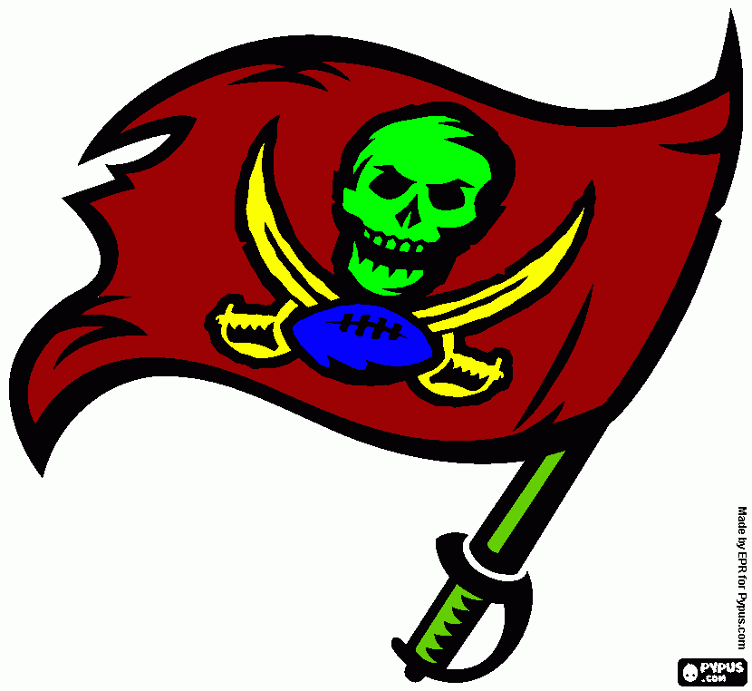Tampa Bay Buccaneers logo coloring page