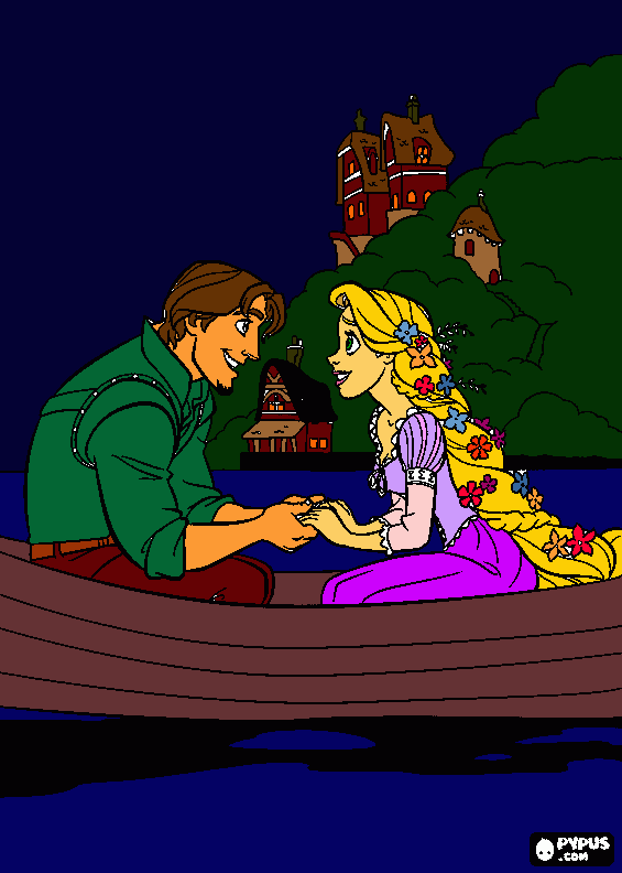 TANGLED coloring page