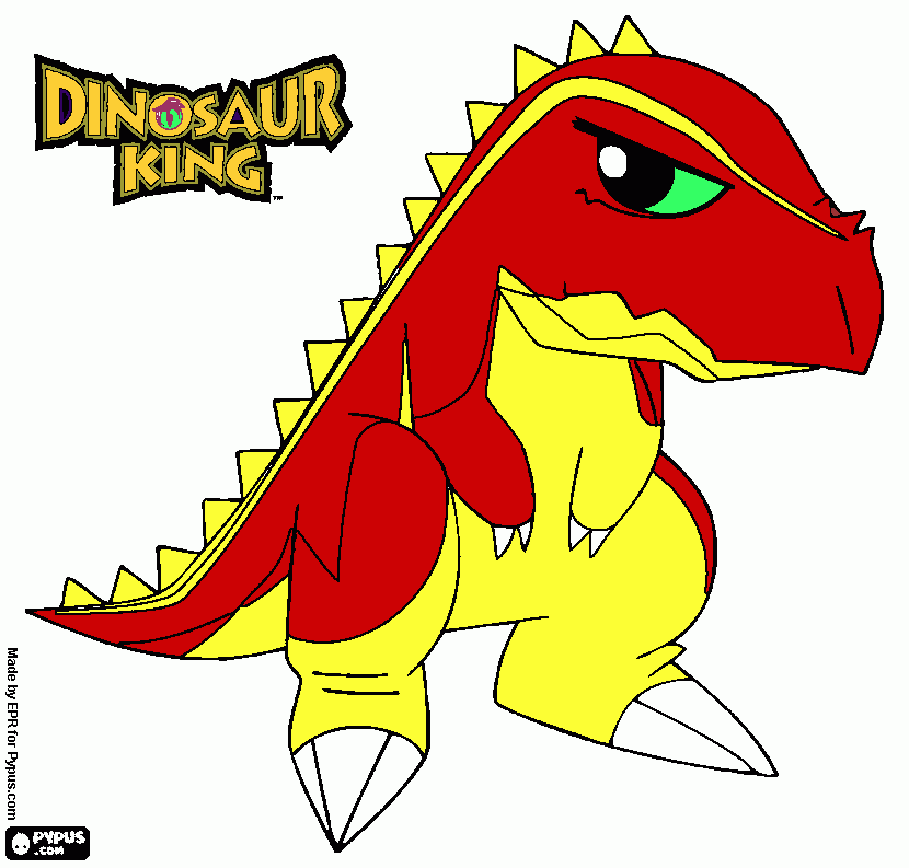 Terry from Dino King by Théo coloring page