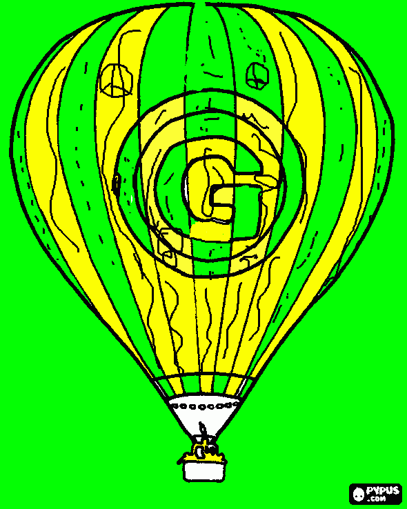 Tess's balloon coloring page