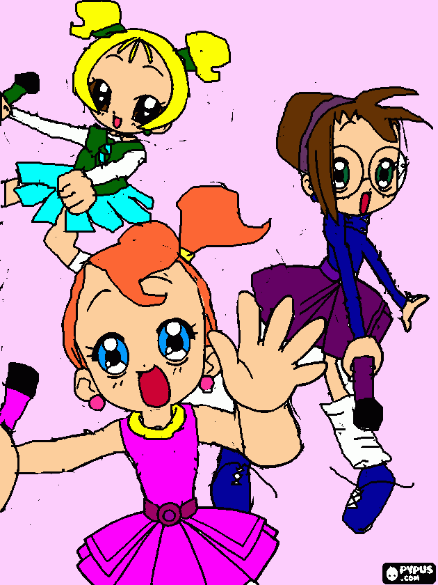 The Chipettes anime coloring page