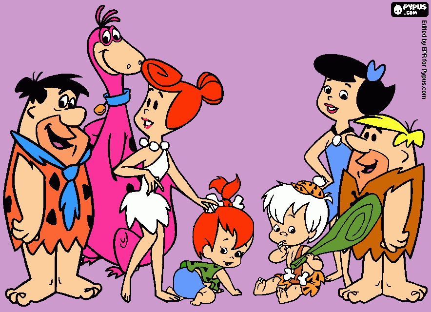 The Flintstones coloring page