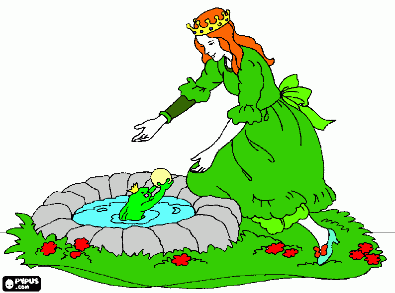 The Frog Prince coloring page