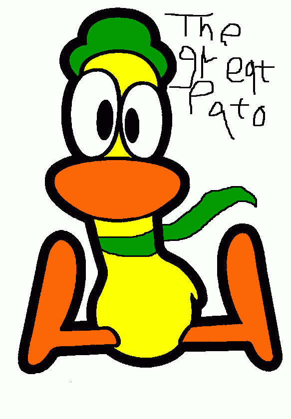 the great pato coloring page