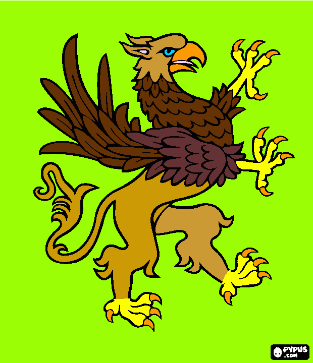 the griffin coloring page
