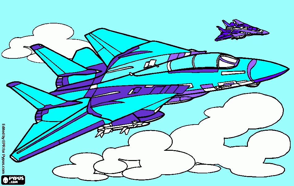 the jet coloring page