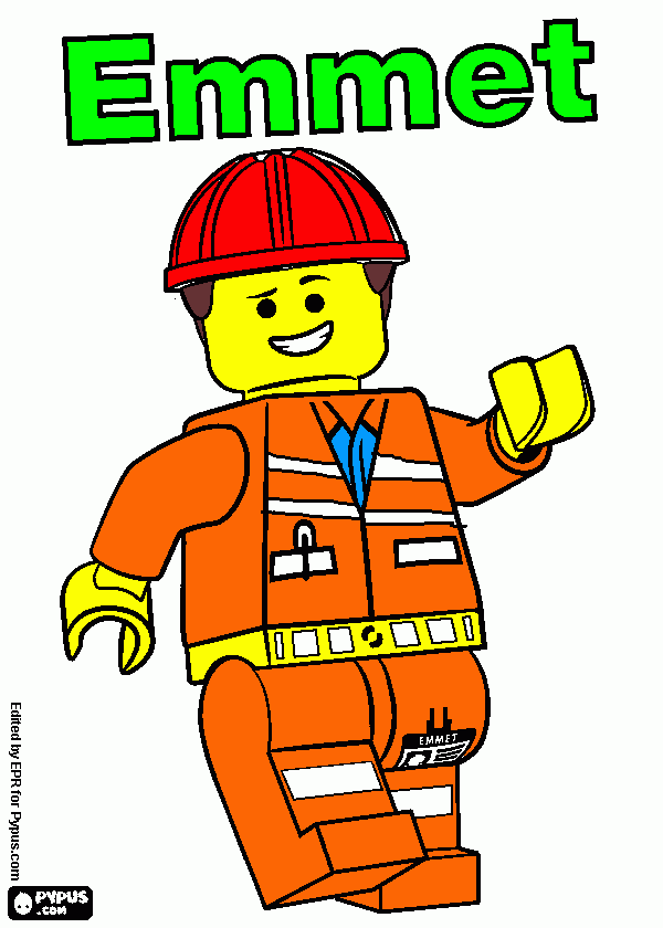 the lego movie coloring page