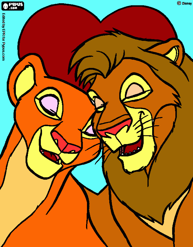 the lion king coloring page