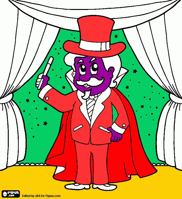 The Mad Magician coloring page