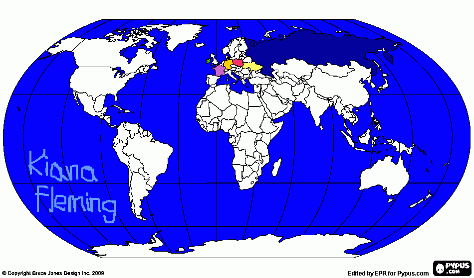 The Map for World Drumming coloring page