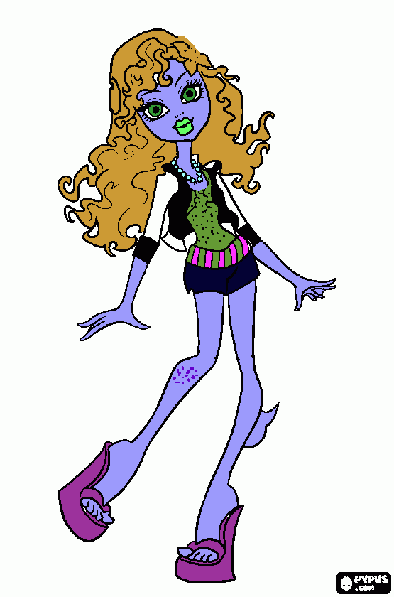 the monster high i made of me coloring page