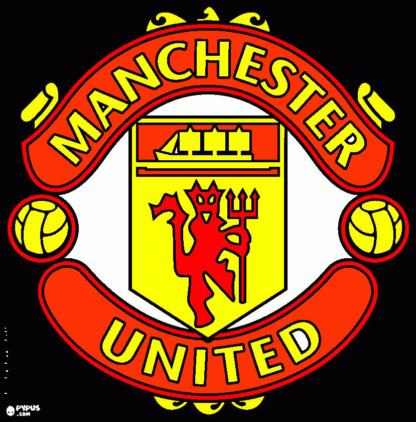 the official Red devil emblem coloring page