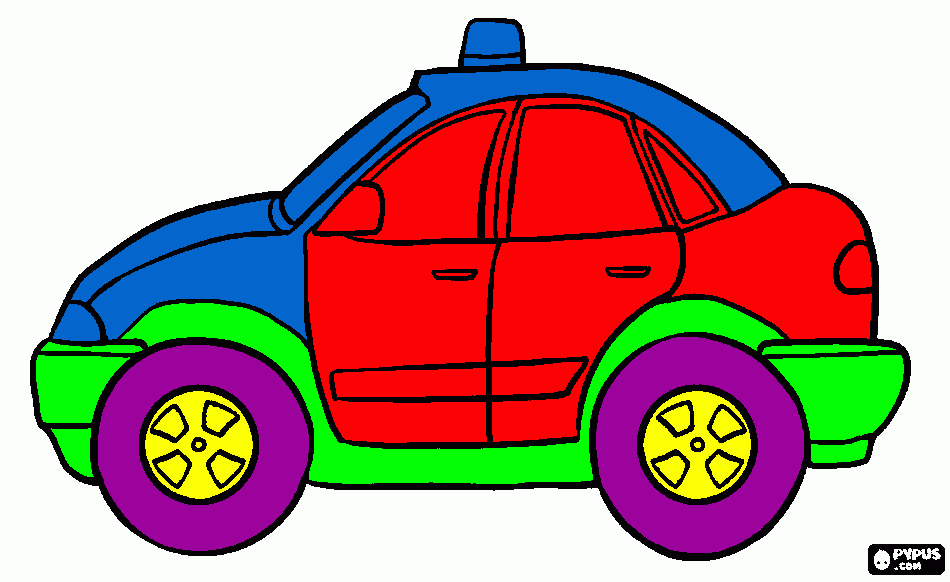 The police car coloring page coloring page