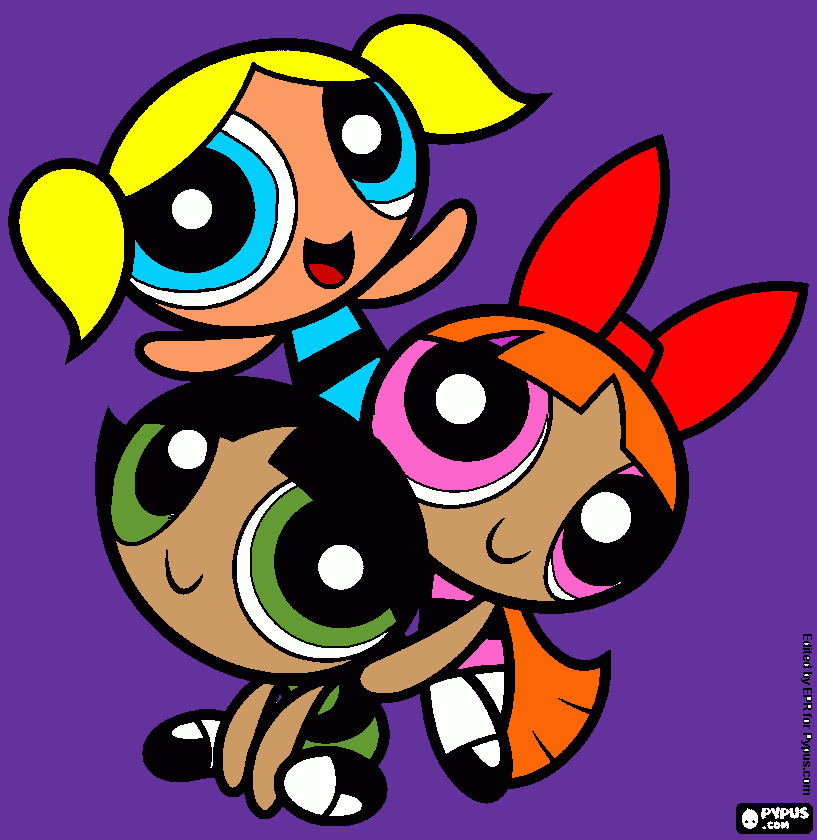  the powerpuff girls coloring page
