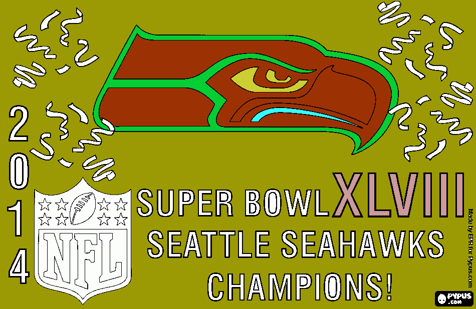 the seahawks coloring page