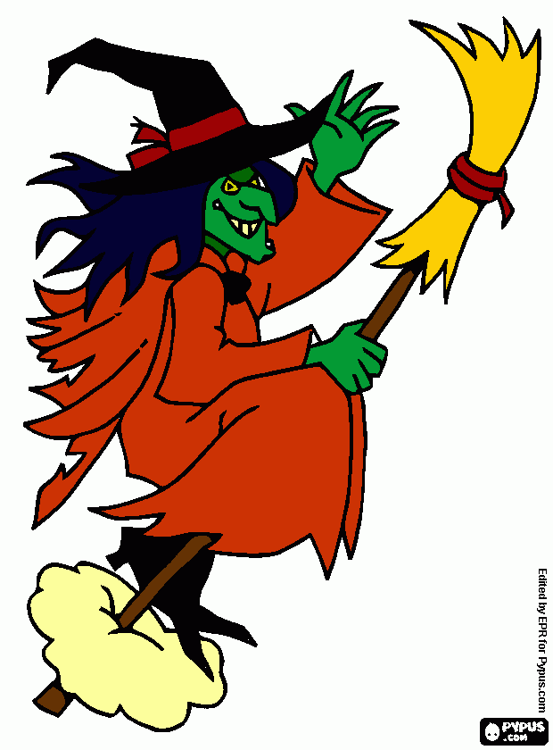 The Wicked Witch coloring page