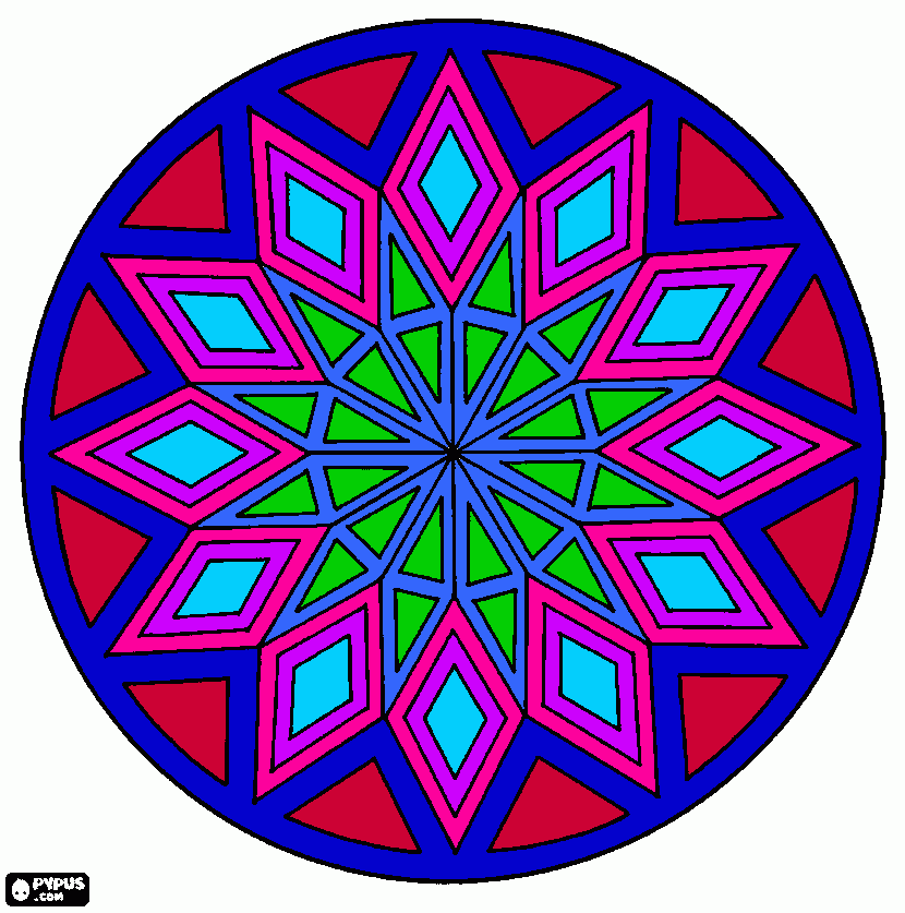 This is my circular madela thing coloring page