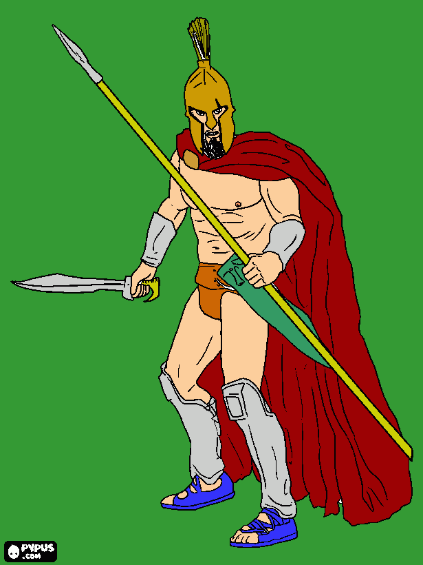 THIS IS SPARTA!!!!!! coloring page