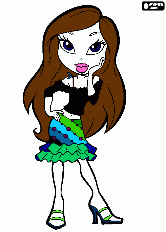 This is Yasmine I colored her! coloring page