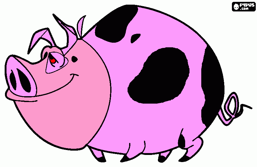 This little piggy coloring page
