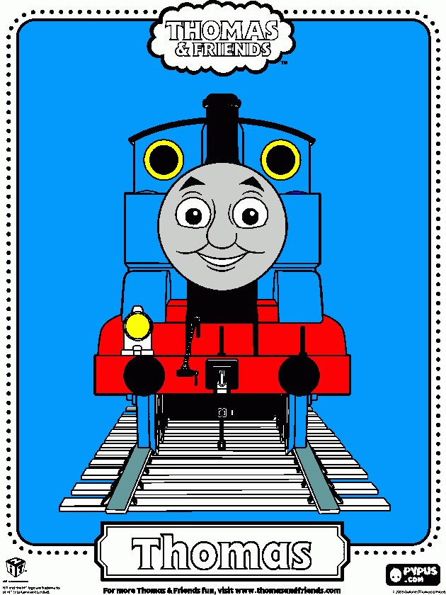 thomas the tank engine coloring page