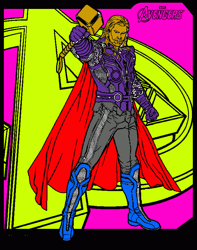 THOR, THE CROWN PRINCE OF ASGARD coloring page