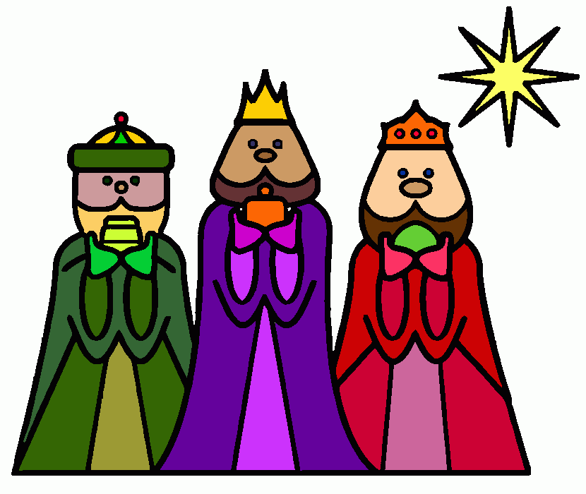 Three Kings in Color coloring page