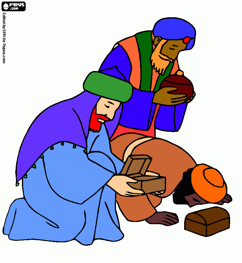 Three Wise Men coloring page