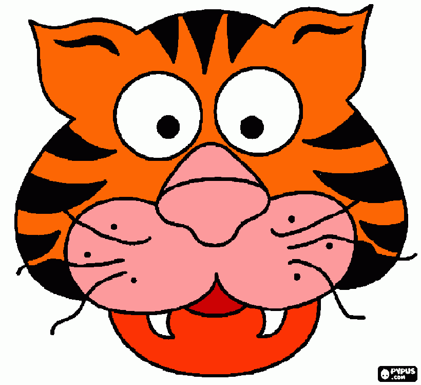 tigris coloring page