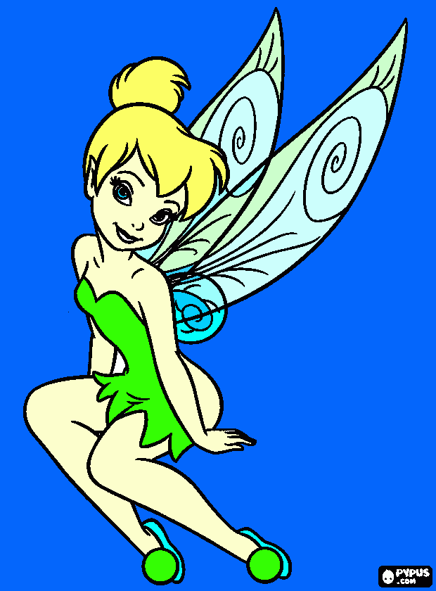 tinkerbel coloring page