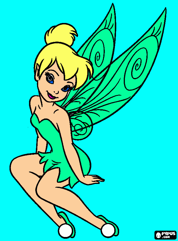Tinkerbell pic coloring page