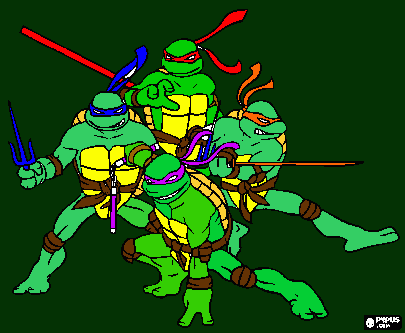 tmnt 2 coloring page