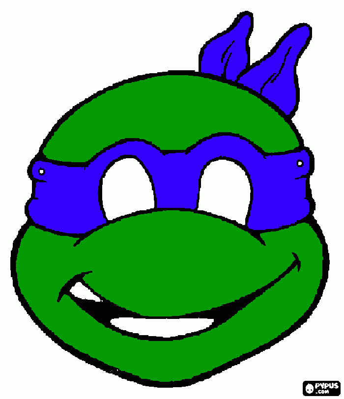 TMNT Mask  Blue coloring page